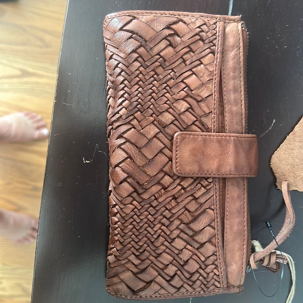 Brown genuine leather wallet- NWT